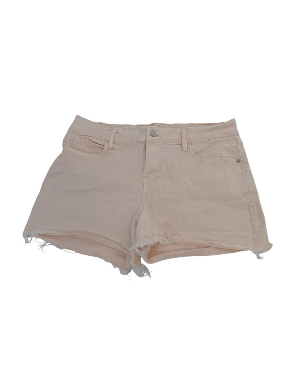 Old Navy Cutoff Boyfriend Denim Shorts Women Size 8 Pink Raw Hem Summer Festival